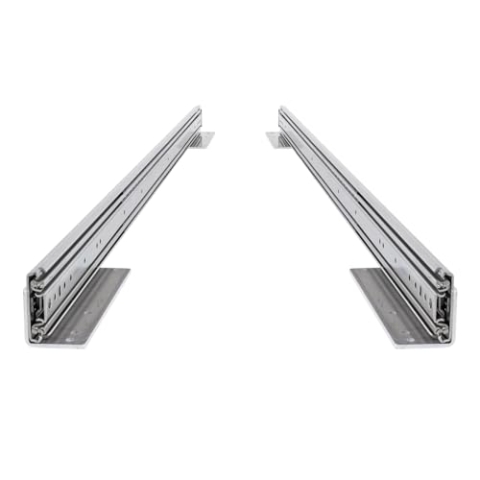 BRASOM Schwerlastauszug Bodenmontage - Auszugsschienen 2 Stück, 800mm, 250kg, 32 inch, Heavy Duty Schubladen Schienensystem, Kugellager