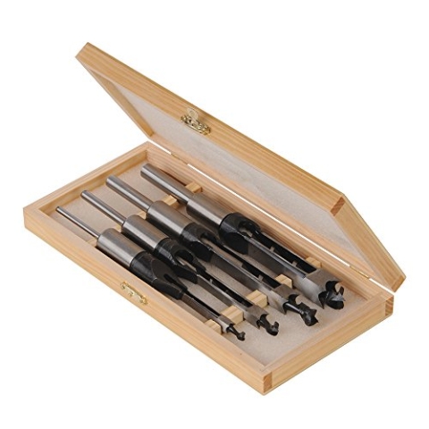 Silverline 282394 Vierkant-Stemmbohrer, 4-tlg. Satz 6–16 mm