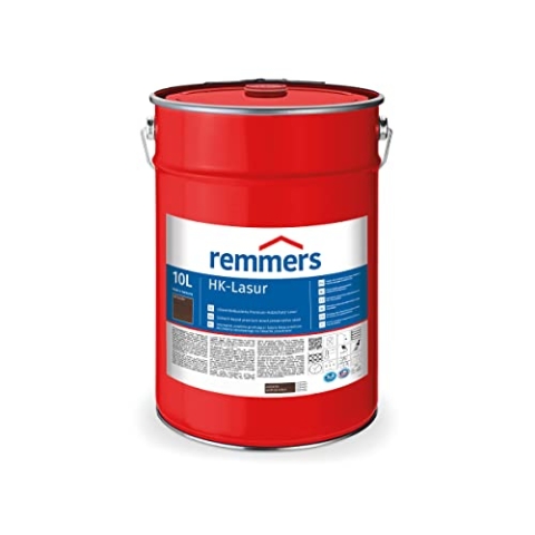 Remmers HK-Lasur 3in1 palisander, 10 Liter, Holzlasur aussen, 3n1: Imprägnierung, Grundierung & Lasur, Holzschutz vor Feuchtigkeit & UV-Strahlung