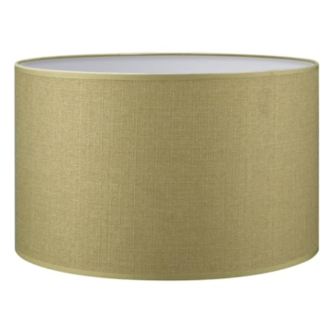 Home Sweet Home Moderner Lampenschirm Canvas | Zylinder |35/35/21cm | Grün | Stoff-Lampenschirm aus Baumwolle | für E27 Lampenfassung | RoHS-geprüft | geeignet für Stehleuchte