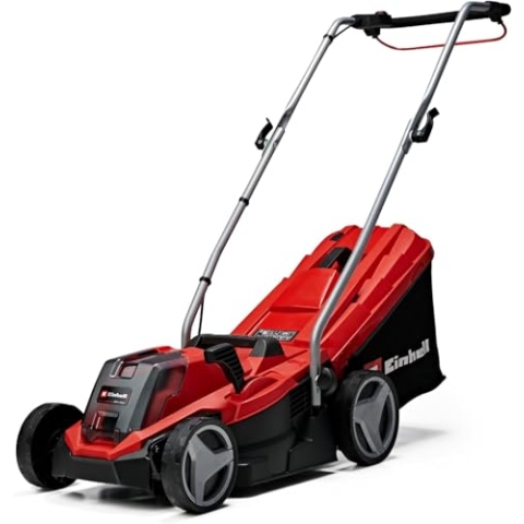 Einhell Akku-Rasenmäher GE-CM 18/33 Li-Solo Power X-Change (18 V, 33 cm Schnittbreite, bis 200 m², Brushless, 30L Grasfangkorb, 25-65 mm Schnitthöhe, ohne Akku)
