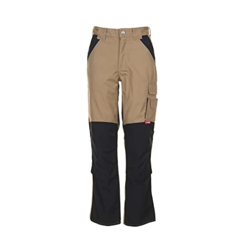 Planam 2514054 Plaline Bundhose, Sand/Schwarz, Größe 54