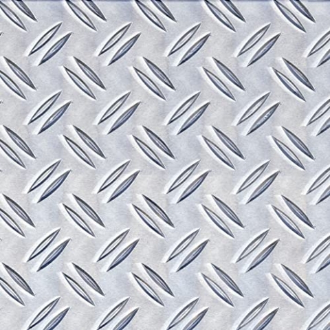 Alberts 466794 Strukturblech | Riffel-Prägung | Aluminium, natur | 600 x 2000 x 2,5 mm