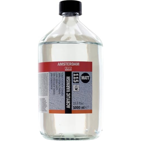 Amsterdam Protection - Acryl Firnis 115 Matt 1000 ml - Dauerhafte nicht vergilbende Versiegelung für Gemälde