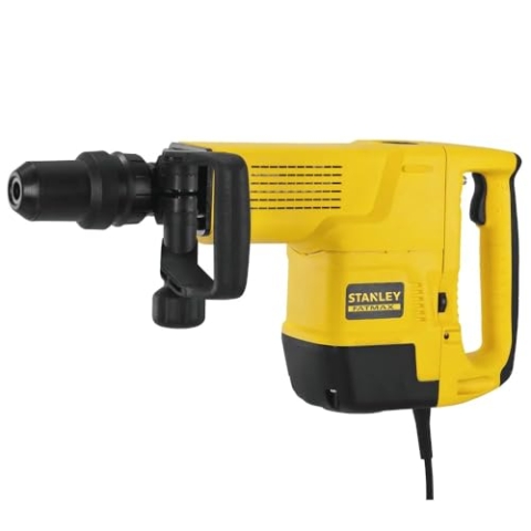 Stanley FatMax SDS-max Meißelhammer SFMEH230K (1.600 Watt, 15 Joule, mit Pneumatik-Hammerwerk für Meißelarbeiten in Mauerwerk, Stein und Beton, Multi-Positions-Zweithandgriff, inkl. Koffer)
