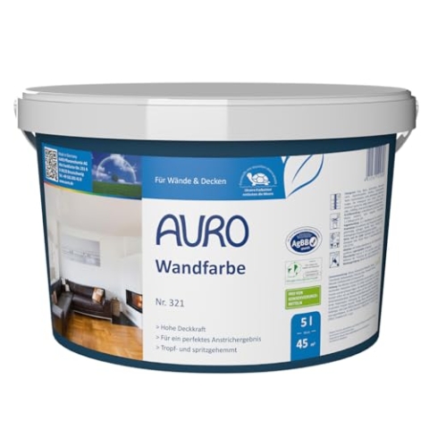 AURO Wandfarbe ohne Konservierungsstoffe - Nr. 321 - 5 Liter