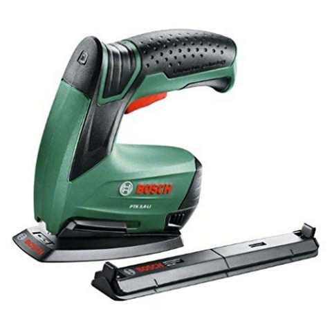Bosch Home and Garden DIY Akku-Tacker PTK 3,6 LI mit Papierhefter und Broschürenhefter (Hefterset, 3,6V, 30 Schläge/min), 0603968102
