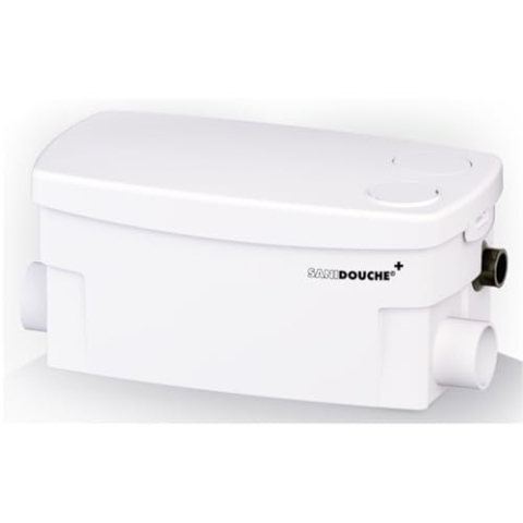 SFA SANIBROY 0016P Schmutzwasserpumpe / Haushaltspumpe SANIDOCHE+ | Kompakte Pumpe speziell für Dusche, Waschbecken und Bidet | Förderdistanz : 55x5m, Wasser 40°, 400 Watt, 220-240 Volt