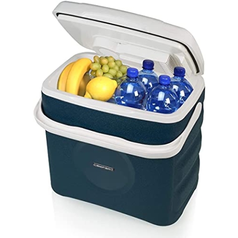 Campart Kühlbox Arendal – 29 Liter, 230 V-Stecker, 12 V-Autostecker, USB-Anschluss, Thermoelektrisch, Kühlen & Wärmen, CB-8630 , 45,2 x 29,3 x 43,4 cm