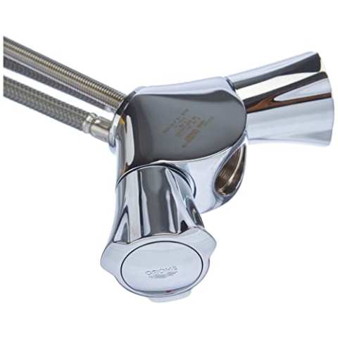 Grohe Costa Küchenarmaturen - Spültisch-Einlochbatterie (DN 15, Metallgriffe) chrom, 31831001