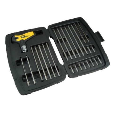 Stanley FatMax Stiftschlüssel-Set, 27-teilig, T-Handgriff, Ratschenfunktion, ergonomisch, robuster Koffer, 0-79-153