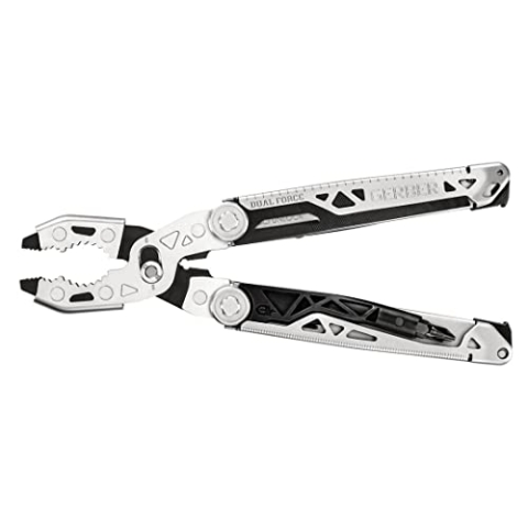 Gerber Multi-Tool mit 12 Funktionen, Dual Force, Inklusive Holster, Mit Einhandöffnung und Frame-Lock-Verriegelung, Gesamtlänge: 12 cm, 30-001613