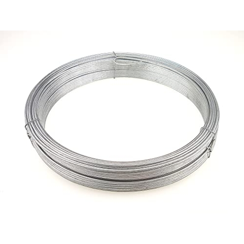 Garmix Spanndraht Bindedraht Verzinkt Maschendraht Zaun Metall Draht (Hochfest 500m, 2,5mm)