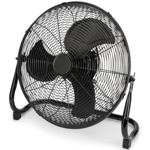 ProfiCare® Windmaschine mit 40 cm Ø | Ventilator verstellbarer Winkel | Bodenventilator 3 Stufen | Ventilator leise aus Metall | Luftkühler | Standlüfter | Raumkühler | PC-VL 3065 WM matt schwarz