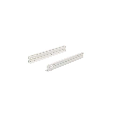 Hettich Rollenführung FR 6142, Stahl pulverbeschichtet weiß, 650 mm