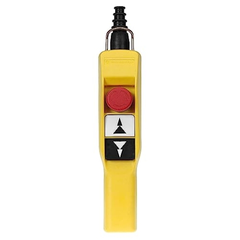 Schneider XACA2073 Hängetaster XAC-A, 2 Drucktaster 1 Halt/Not-Aus-Taster, weiß