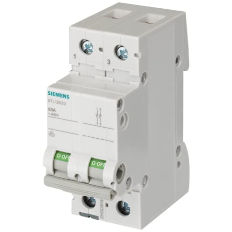 Siemens SENTRON Schalter 70 mm 400 V 2 Module 35 mm2 2-polig 40 A