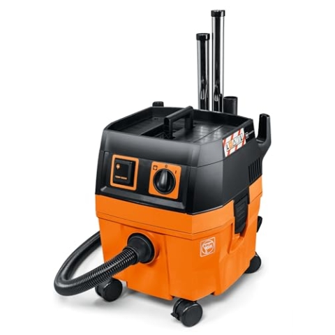 Fein , Kabellos, Kompakt, Nass- / Trockensauger Set DUSTEX 25L (Industriestaubsauger 1380W, Behälter 22l, extra Steckdose) 92035060000, Orange