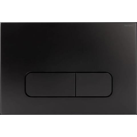 Raybro Betätigungsplatte "Mocha 35" 245 × 165 × 12,6 mm in Schwarz, matt