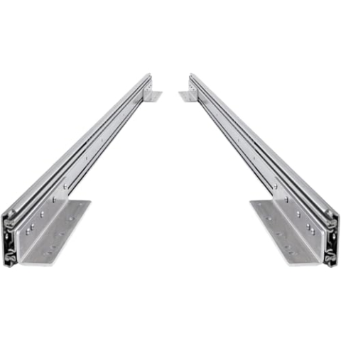 BRASOM Auszugsschienen mit Schubladenhalterunge - 2 Stück, 1000mm, Schwerlastauszug 250kg, 40 inch, Heavy Duty Schubladen Schienensystem, Kugellager