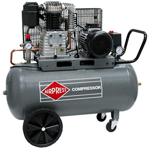 Airpress® Druckluft- Kompressor 3 PS 2,2 kW 10 bar 100 Liter Kessel 400 V großer Kolben-Kompressor HK 425-100