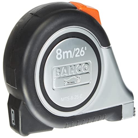 Bahco MTS825E Bandmaß, 8 m, mit Magnetspitze