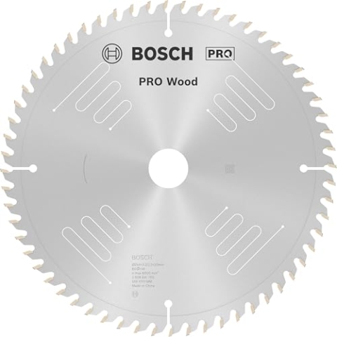 Bosch 1x PRO Wood Circular Saw Blade for Corded Mitre Saws (for Softwood, Hardwood, Ø mm, Professional Accessory Mitre Circular Saw)