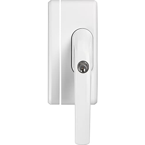 ABUS Fenster-Zusatzsicherung FO400N AL0125 - Fensterschloss mit Druckzylinder, gleichschließend - ABUS-Sicherheitslevel 10 - 36983 - Weiß