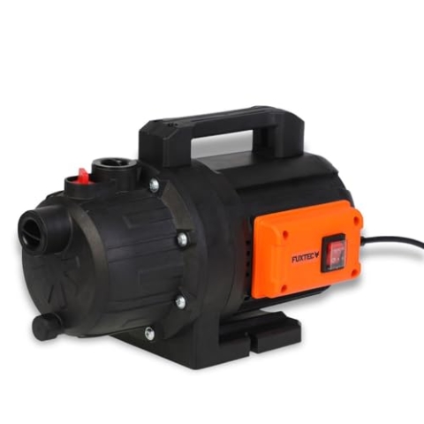 FUXTEC Gartenpumpe FX-GP2800 Wasserpumpe für den Garten - Tauchpumpe 800 Watt, max. 3400 l/h, max. 38 m Förderhöhe, 9m Tiefe - auch als Poolpumpe