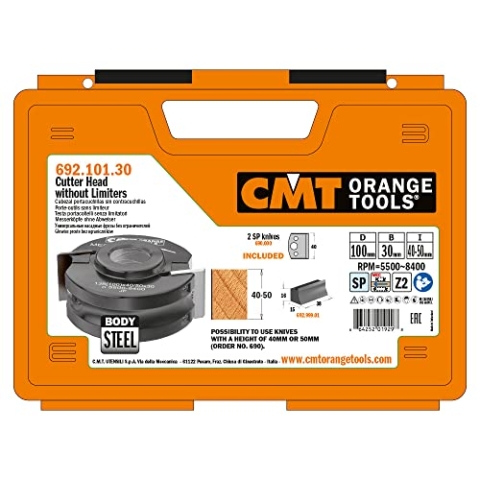 CMT ORANGE TOOLS 692.101.30 - STAHL-MESSERKOPF OHNE ABWEISER D=100X40 F=30