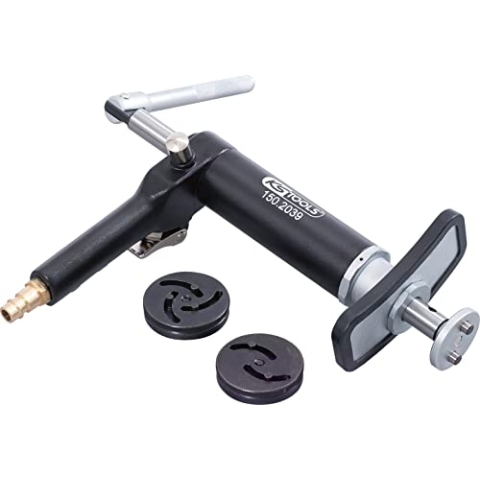 KS Tools 150.1925 Universal Bremskolben-Rückstell-Werkzeug-Satz mit Druckluftspindel, 3-tlg.