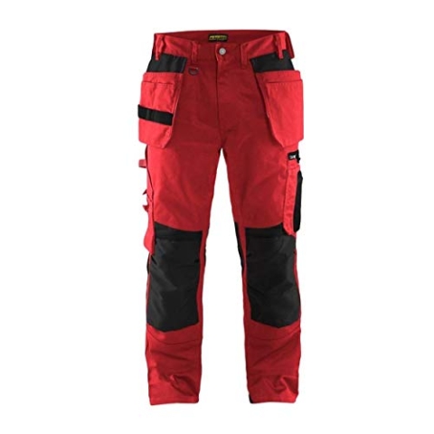 Blakläder 155518605699C48 Handwerker Bundhose Größe in Rot/Schwarz, C48