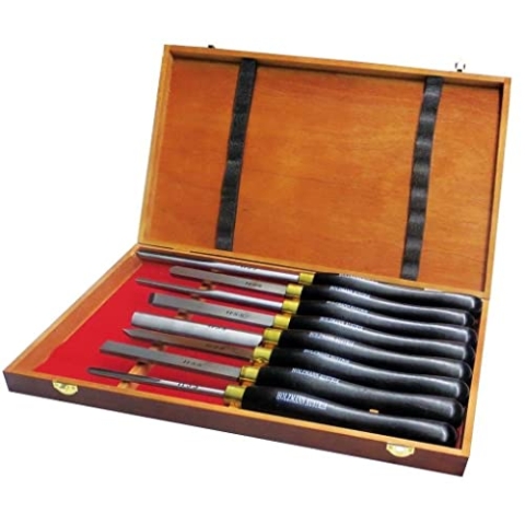 HOLZMANN HSS-Profi-Drechselmesser Set 8-tlg H8TLGN Drechseleisen-Satz Drechseln