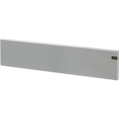 ADAX NEO NL - Elektroheizkörper - 1200W, Silber | Thermostat mit Zeitschaltuhr, Wochenmodus | Heizung Elektrisch | Wandkonvektor | Elektroheizung Wandmontage | Heizkörper Elektrisch, 200mm, KDT | IP20