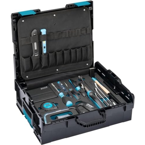 HAZET Werkzeug-Satz 190L-136/83 I 83-teilig, patentiertes L-Boxx Klicksystem mit 13,3 l Volumen mit Beschriftungsfeldern I Aufbewahrung und Transport von hochwertigem Werkzeug
