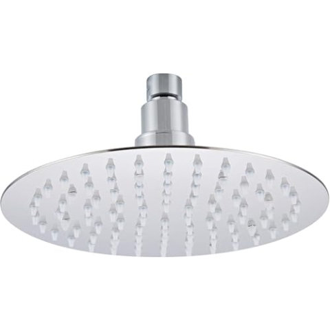 Fyeer Regenbrause Edelstahl Duschkopf Brausekopf Led Regendusche Einbauduschköpfe aus Edelstahl Hochglänzend, Chrom