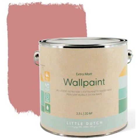 Little Dutch 8713 Wandfarbe Extra Durable - 2,5L - pure pink