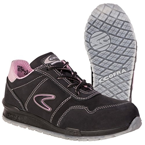 Cofra S.r.l. Damen Skoene forbliver dart-dynamo Prisenål Størrelse Ref Cofra Damen Sicherheitshalbschuhe S3 SRC ALICE 78500 010 Sicherheitsschuhe Gr 40, Schwarz, 40 EU