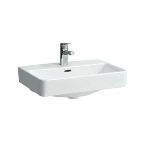 LAUFEN PRO S Waschtisch Compact, 1 Hahnloch, mit Überlauf, 550x380mm, H8189580001041, Farbe: Weiß