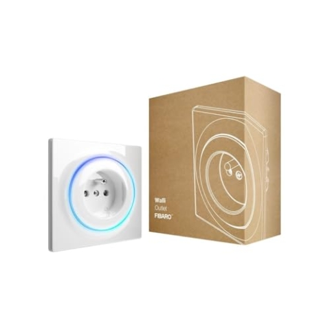 FIBARO Walli Outlet Typ E/Z-Wave Plus Intelligente Steckdose, Smart Steckdose, FGWOE-011