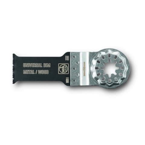 FEIN E-Cut Universal-Sägeblatt, Breite 44 mm, Länge 55 mm, Ve. 10 St., Aufnahme StarLock, Bi-Metall mit gewellter Universalverzahnung. Breites Anwendungsspektrum