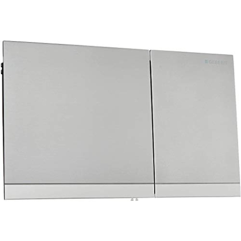 Geberit Abdeckplatte Sigma 60 115.796.GH.1 für Spülkasten Unterputz 320, 2-Mengenspülung, verchromt/gebürstet., 115796GH1