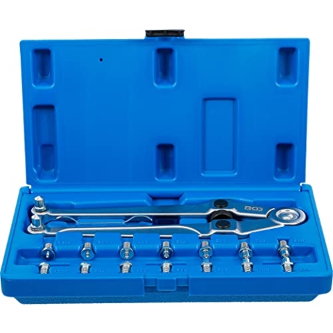 BGS 1464 | Stirnlochschlüssel-Satz | verstellbar | Zapfen-Durchmesser | Ø 2,5 - 9 mm | mit auswechselbaren Spitzen