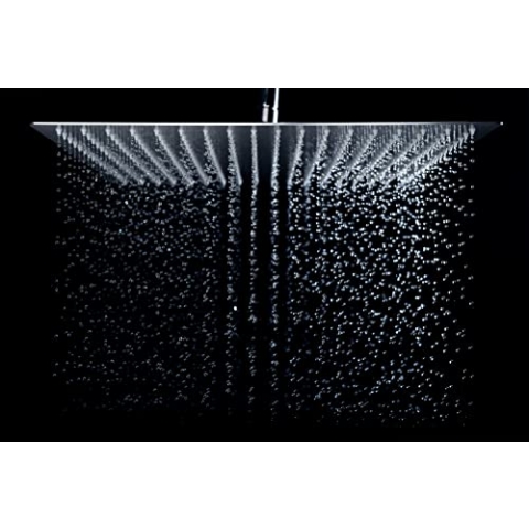 12 Zoll(30x30cm) Regendusche Duschkopf Edelstahl AISI304 Regenbrause Anti-Kalk-Düsen Duschkopf Regenduschkopf Quadratisch