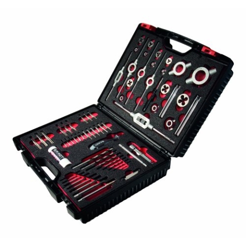 Exact 70521 HSS-E M3 - M12 Premium Gewindeschneid-Sortiment Hand- und Maschinengewindebohrer (61-teilig)