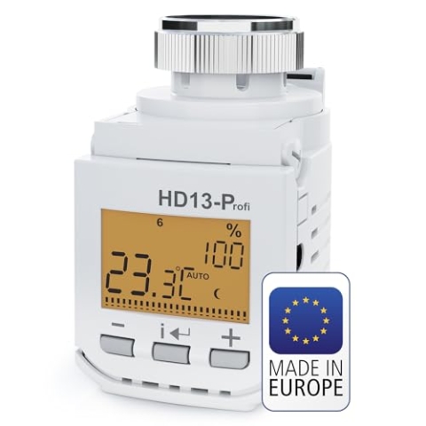 Elektrobock HD13-Profi Programmierbarer Heizkörperthermostat, 230 V, Weiß, Kompakt