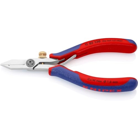 Knipex Elektronik-Abisolierschere mit Mehrkomponenten-Hüllen 140 mm 11 82 130