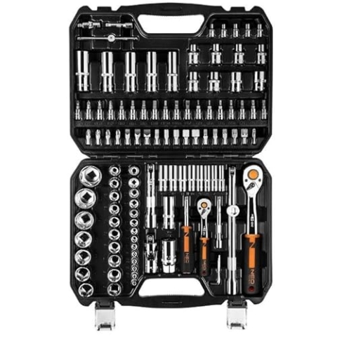 NEO TOOLS Drehmomentschlüssel-Satz 10-066 50, 100mm Chrom-Vanadium-Stahl