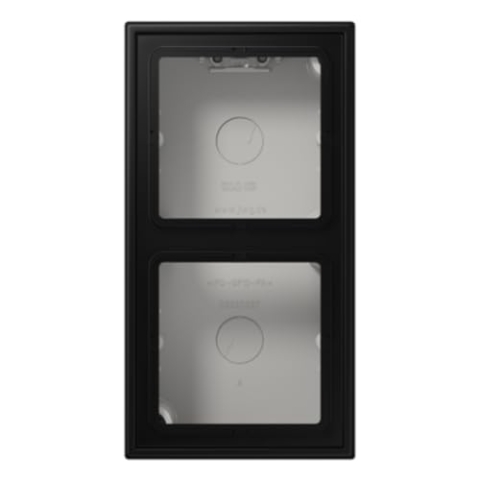 LS-Doppelflächenbox schwarz matt (Referenz: Jung LS582ASWM)
