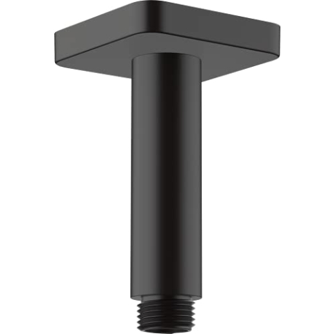 hansgrohe Deckenanschluss Vernis Shape, Deckenanschluss 10cm, Mattschwarz